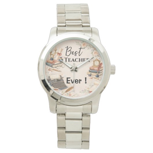 English Teacher Thank You Gift End of School Year 腕時計 (正面)