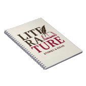 English Teacher Typography Design ノートブック (右側)