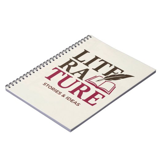 English Teacher Typography Design ノートブック (左側)