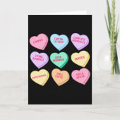 English Teacher Valentines Candy Heart English Gra カード (正面)