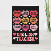 English Teacher Valentine's Day Grammar Ela Teache カード (正面)