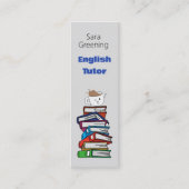 English Tutorブックマークチュートリアル先生 スキニー名刺 (正面)