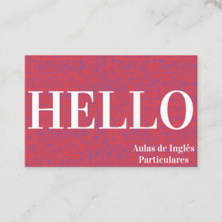 English Tutor Business Card 名刺