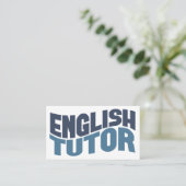 English Tutor Business Card 名刺 (スタンド正面)
