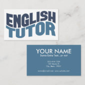 English Tutor Business Card 名刺 (正面/裏面)