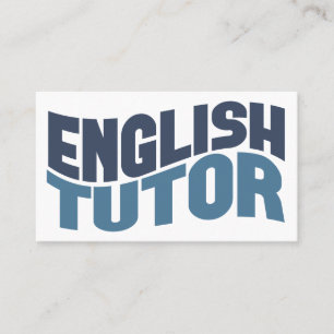 English Tutor Business Card 名刺