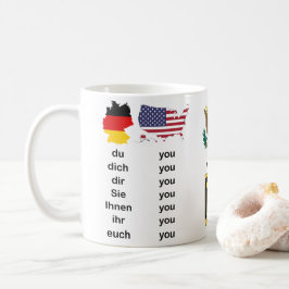 English versus German - The and You - Der Die Das コーヒーマグカップ