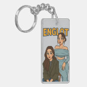 EnglotタイGLカップル、EngfaとCharlotte キーホルダー (正面左)