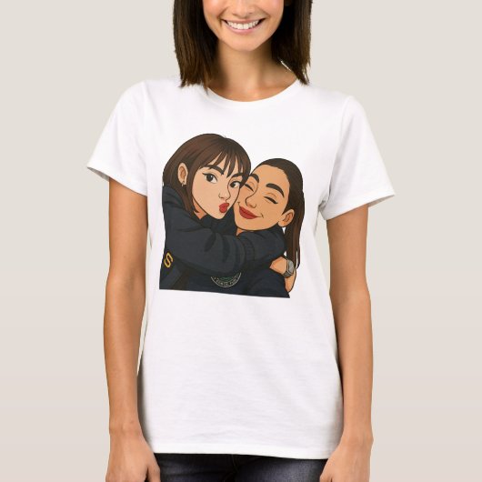 EnglotタイGLペトリコールシリーズのキャラクターアート Tシャツ (正面)