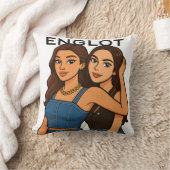 EnglotタイGL発送カップル EngfaとCharlotte クッション (ブランケット)
