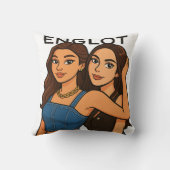 EnglotタイGL発送カップル EngfaとCharlotte クッション (裏面)