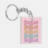 Englot かわいいバブルレター キーホルダー (正面左)