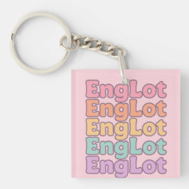 Englot かわいいバブルレター キーホルダー