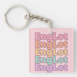 Englot かわいいバブルレター キーホルダー