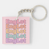 Englot かわいいバブルレター キーホルダー (裏面)