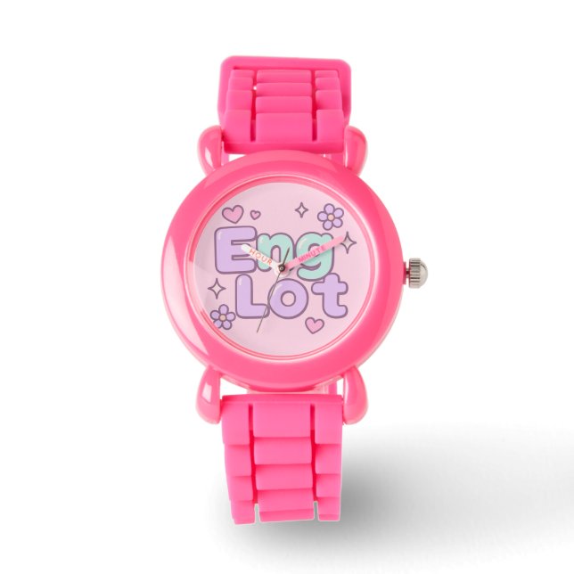 Englot Kawaii Bubble Letter Watch 腕時計 (正面)