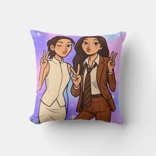 Englot Kazz Awards Fun Pose Cam, Engfa & Charlotte クッション (正面)