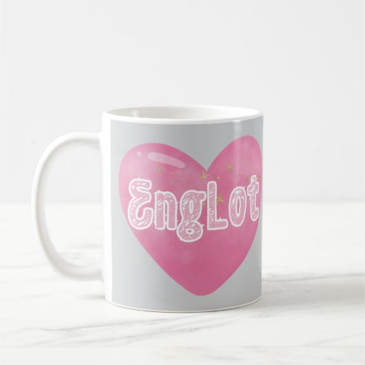 Englot Thai GL Heart Love, Engfa and Charlotte コーヒーマグカップ (左)