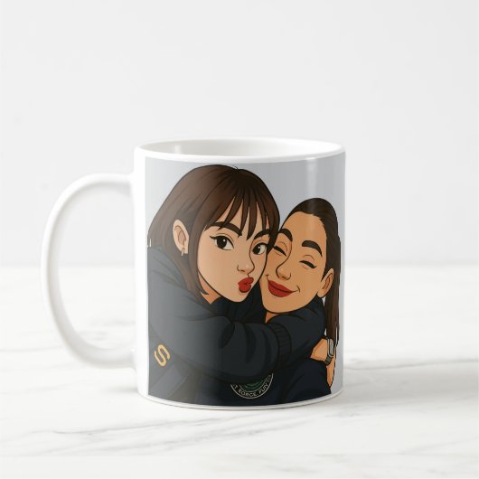 Englot Thai GL Petrichor Series Cartoon Art コーヒーマグカップ (左)