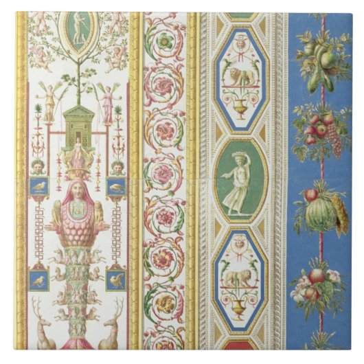 engrバチカンのRaphaelのLoggiaからのパネル タイル (正面)