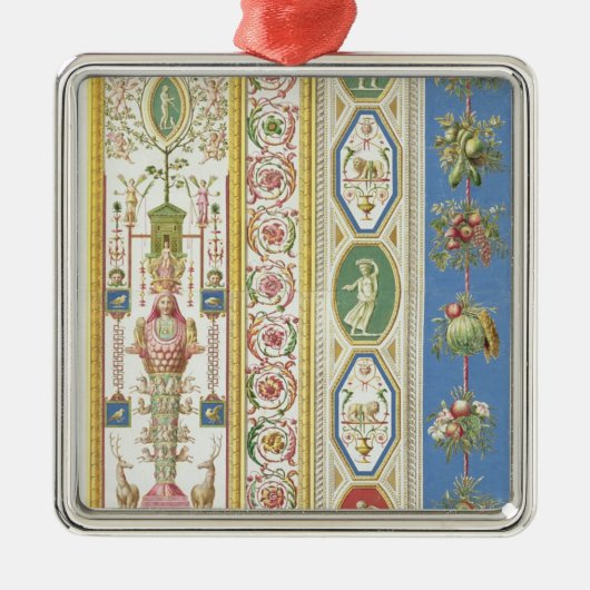 engrバチカンのRaphaelのLoggiaからのパネル メタルオーナメント (正面)