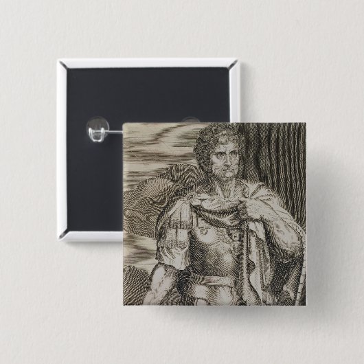 engrローマ54-68の広告のNero Claudiusシーザー皇帝 缶バッジ (正面&裏面)