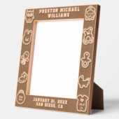 Engraved Baby Birth Stats Personal Picture Frame レーザー彫刻フレーム (左)