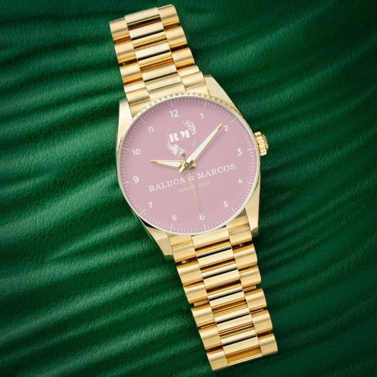 Engraved Monogram Couples Minimalist & Chic 腕時計