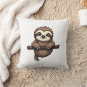 Engraved Sloth Tee Vintage Animal Art (2) クッション (ブランケット)