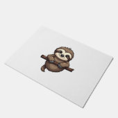 Engraved Sloth Tee Vintage Animal Art (2) ドアマット (アングル)