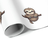 Engraved Sloth Tee Vintage Animal Art (2) ラッピングペーパー (ロールコーナー)
