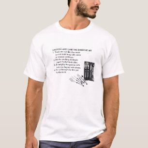 ENGRISH: バーベキューのシェフの警告 Tシャツ