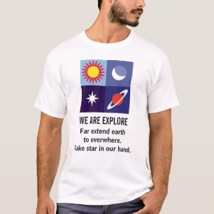 ENGRISH: 私達は探検しますあります! Tシャツ