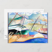 Engstrom – ボートをビーチ、ノルウェーテーマ ポストカード (正面/裏面)