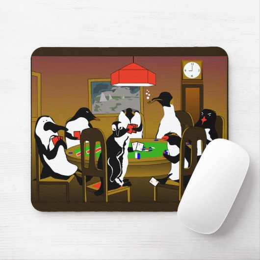 enguinsはトランプのポーカーのマウスパッドを余りに遊ぶことができます マウスパッド (マウス)