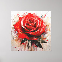 Enhancing Decor with Blooming Rose Designs キャンバスプリント