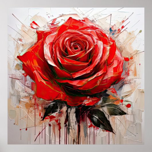 Enhancing Decor with Blooming Rose Designs ポスター (正面)