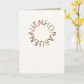 Enhorabuena (お祝い)の挨拶状 カード (黄色い花)