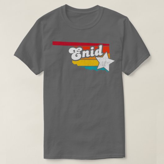 Enid Oklahomaヴィンテージ動揺して土産2 Tシャツ (デザイン正面)