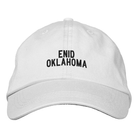 Enid Oklahoma Hat 刺繍入りキャップ (正面)