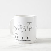 Enieペプチド名mug コーヒーマグカップ (正面左)