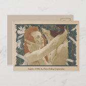 Enigma(1898)夫婦抱き合うヴィンテージはがき ポストカード (正面/裏面)