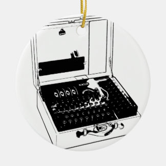 Enigma Machine Cryptography World War II セラミックオーナメント