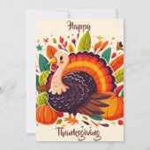 ENJOY A FEAST WITH SEASONAL FLOWERS AND TURKEY 招待状 (裏面)