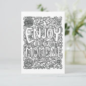 Enjoy Color Your Own Note Card サンキューカード (スタンド正面)