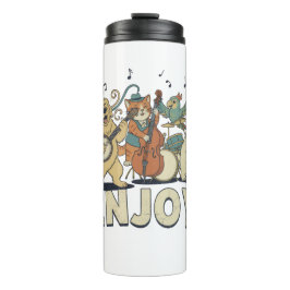 “Enjoy – Cute Pets Playing Musical Instruments タンブラー