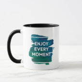 Enjoy Every Moment – Inspirational Mug Design マグカップ (左)