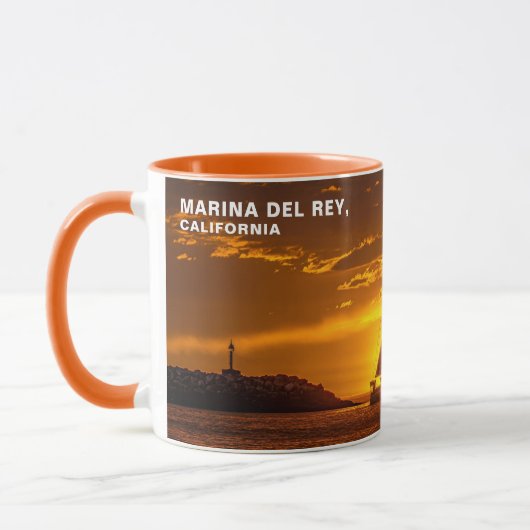 Enjoy Every Sunset - MARINA DEL REY, CA Mug マグカップ (左)