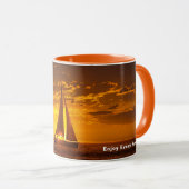 Enjoy Every Sunset - MARINA DEL REY, CA Mug マグカップ (正面右)