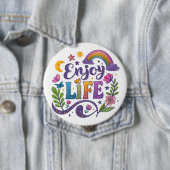 "Enjoy Life" Button 缶バッジ (インサイチュ)